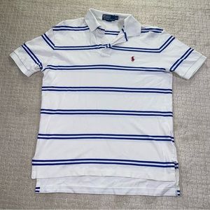 Vintage 1990s Polo Ralph Lauren Striped Short Sleeve Shirt Size M
